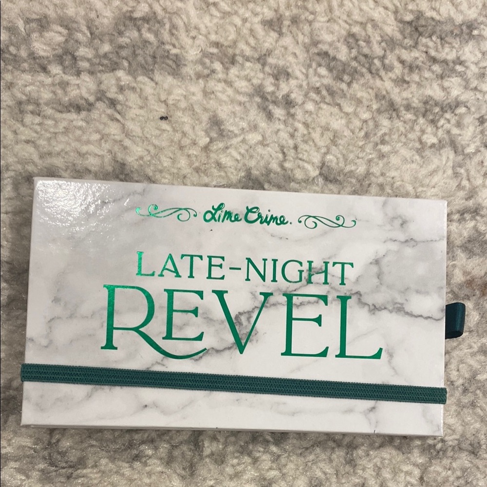 Lime Crime Marble Design Palette with Green Accents